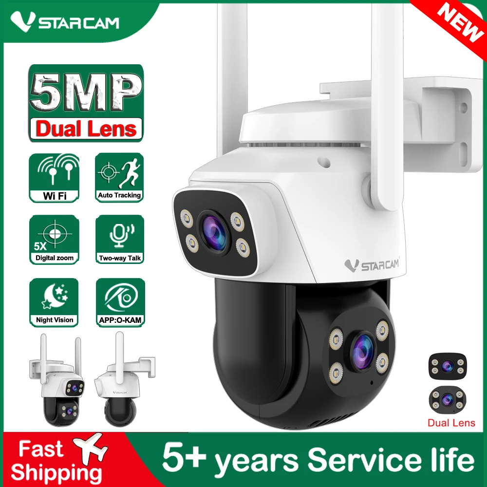 Home Cinema Outdoor - Vstarcam 5.0MP HD 듀얼 렌즈 Wifi