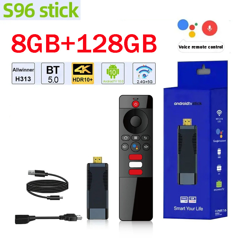 4K Media Player - S96 TV 스틱 AllWinner H313 듀얼