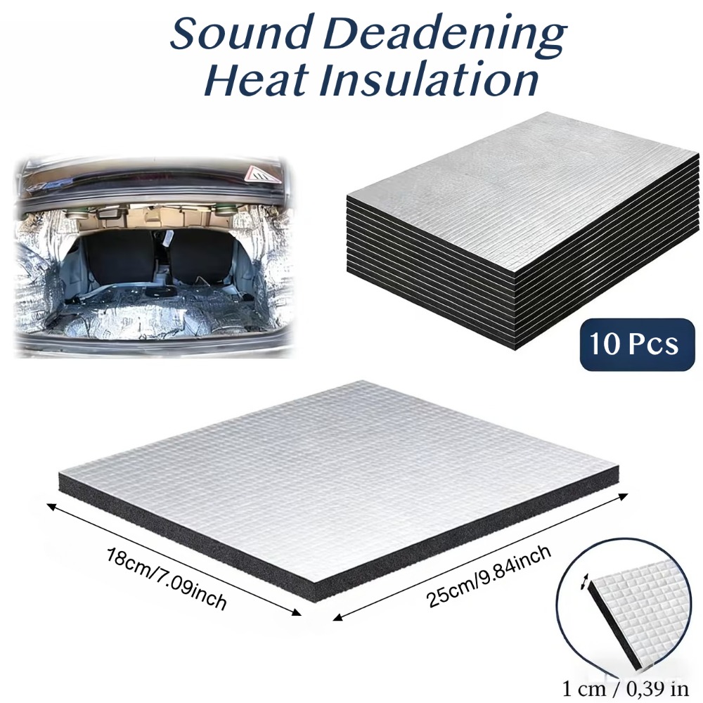 Acoustic Foam Panel - 10PCS 10mm 자동차 소음 감소 매트