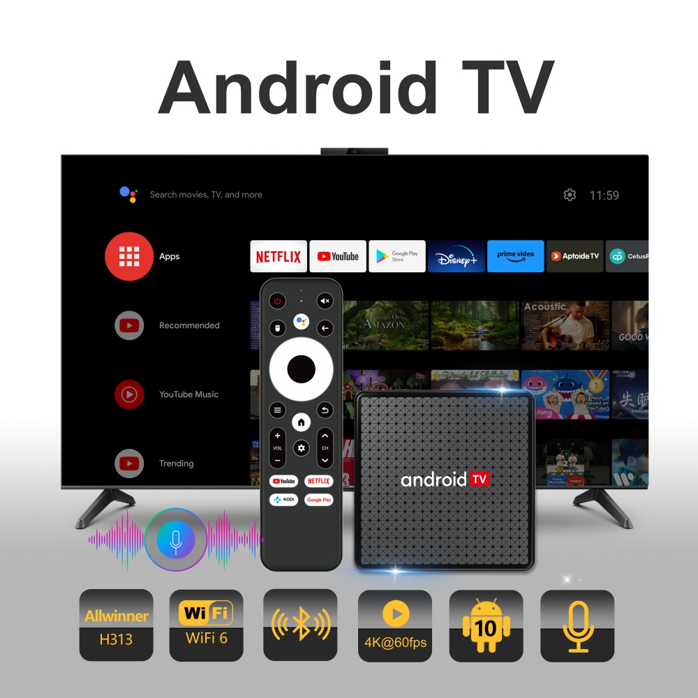 Home Cinema Media Player - 우둥 X5 TV 박스 안드로이드TV 올위너