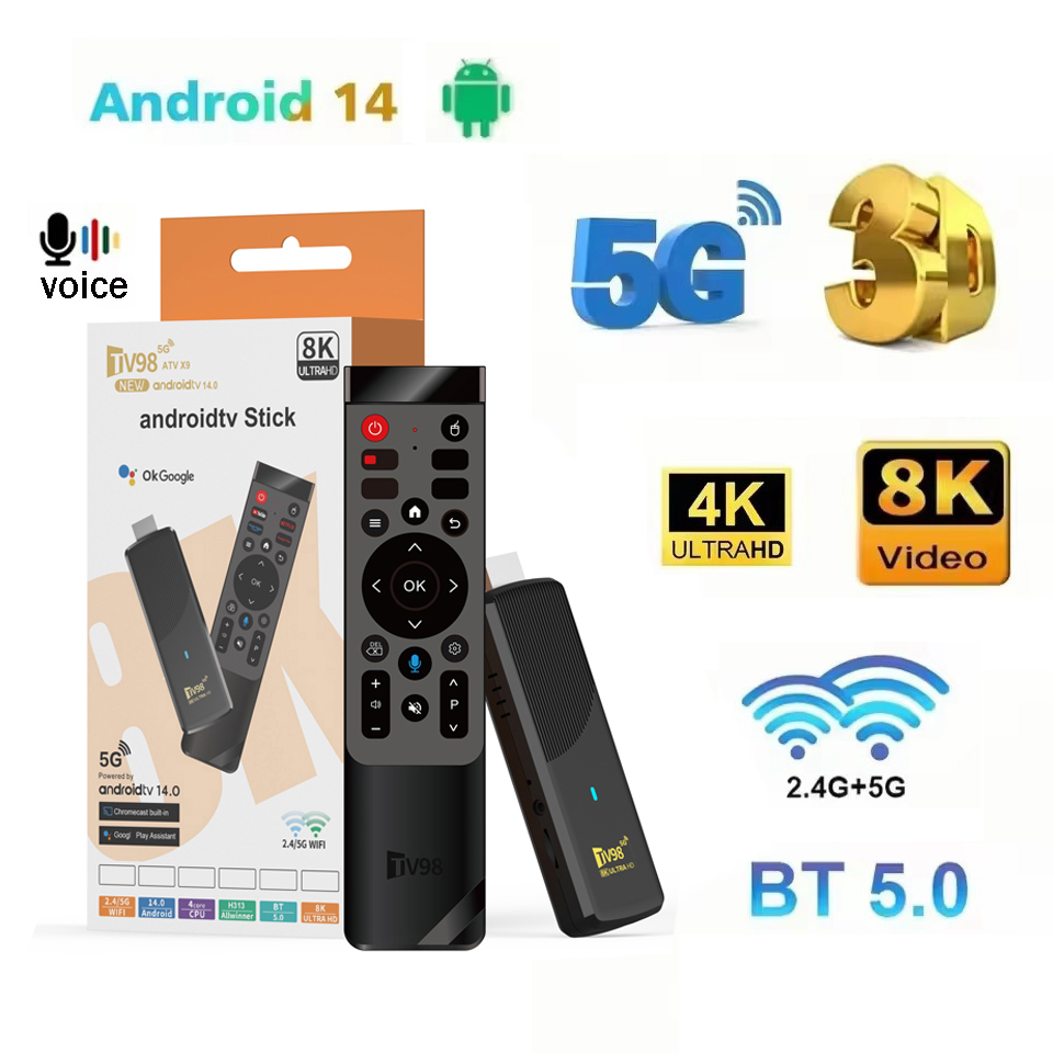 4K Media Player - TV98 ATV X9 스마트 TV 스틱