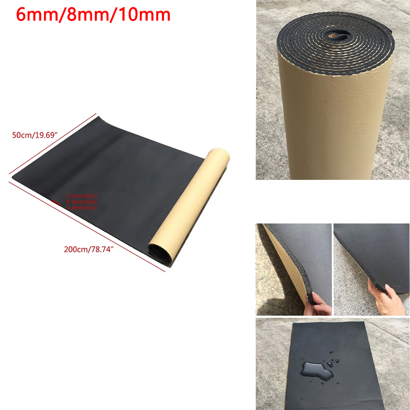 Acoustic Foam Panel - 1 롤 200cmx50cm 6mm/8mm/10mm 접착식 폐쇄