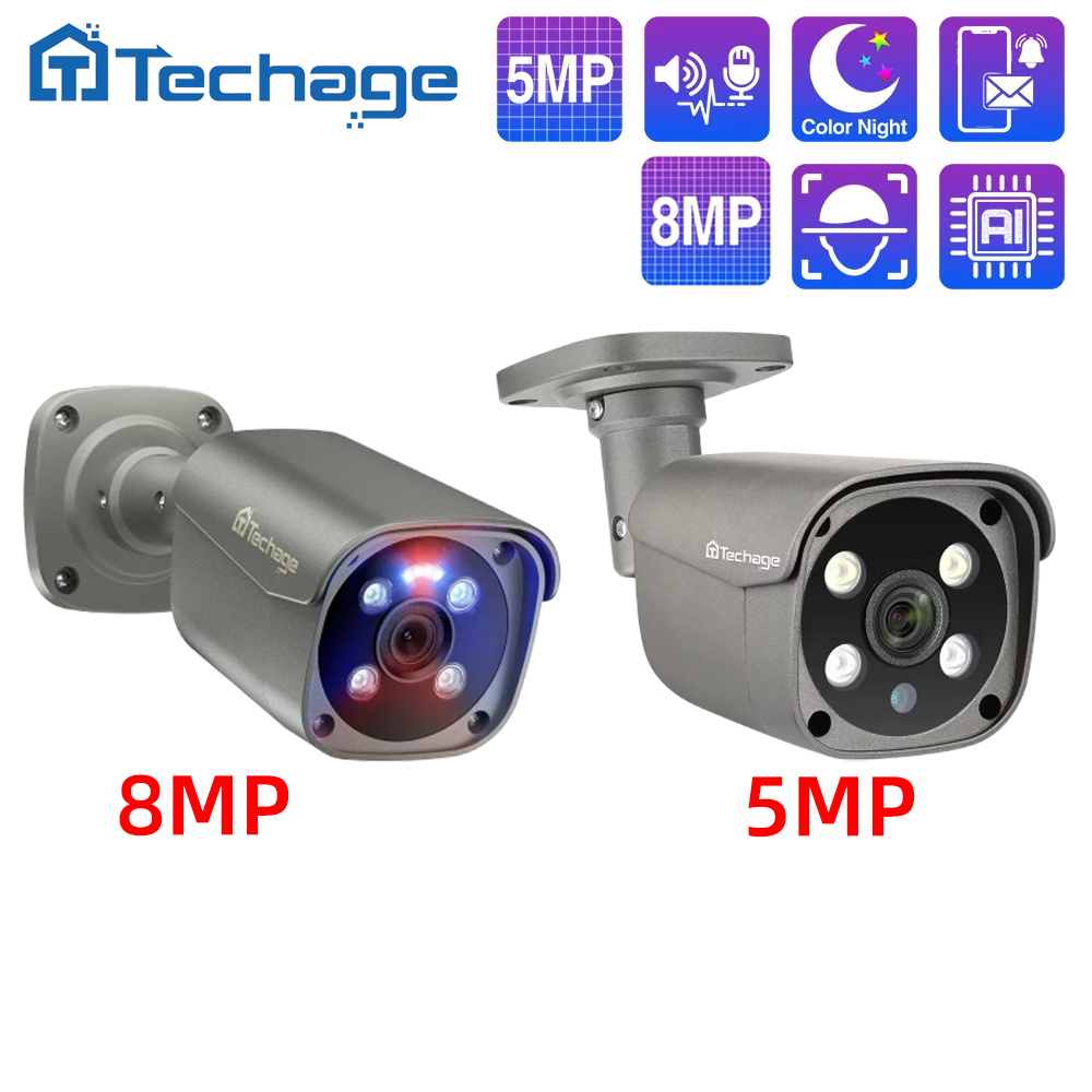 Home Cinema Outdoor - 테카지 8MP 5MP 4MP POE 카메라