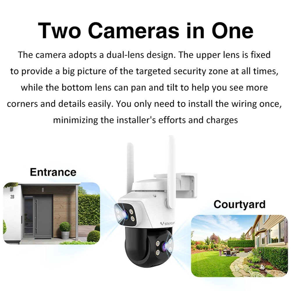 Vstarcam 5.0MP HD 듀얼 렌즈 Wifi P - Home Cinema Outdoor 리뷰 및 가격