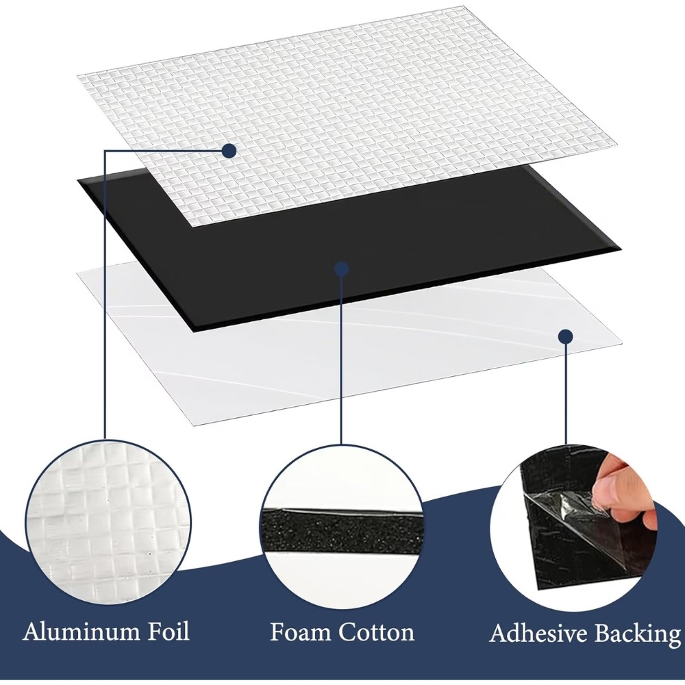 10PCS 10mm 자동차 소음 감소 매트 알루미늄 호 - Acoustic Foam Panel 리뷰 및 가격