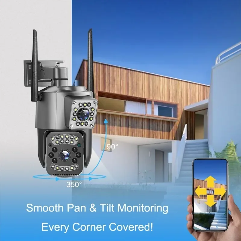 와이파이 IP 카메라, 4K PTZ 듀얼 렌즈 CCTV - Home Cinema Outdoor 리뷰 및 가격