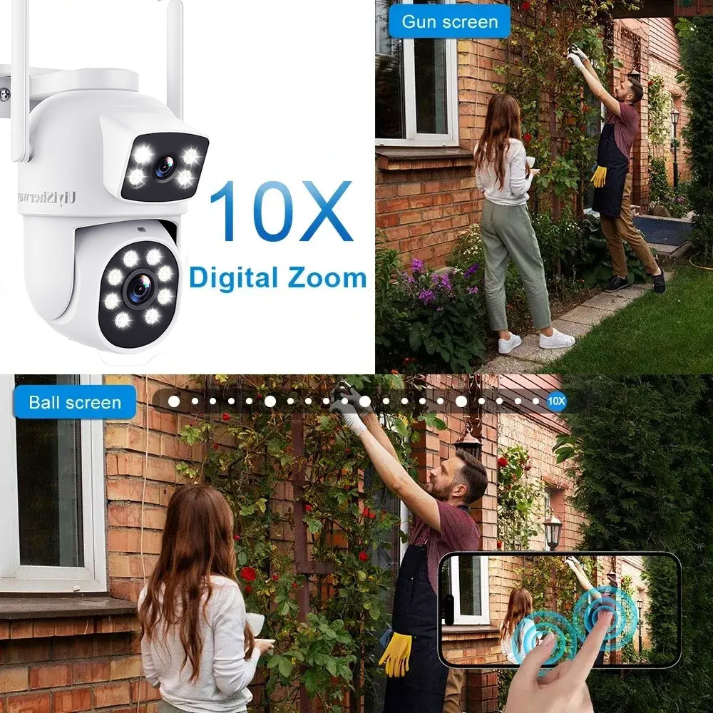 UiyiSherway 4K 듀얼 렌즈 와이파이 카메라, - Home Cinema Outdoor 리뷰 및 가격