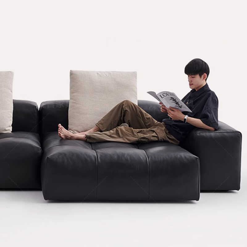 노르딕 가죽 압축 소파 미니멀리스트 럭셔리 릴렉스 암체 - Home Cinema Room Design 리뷰 및 가격