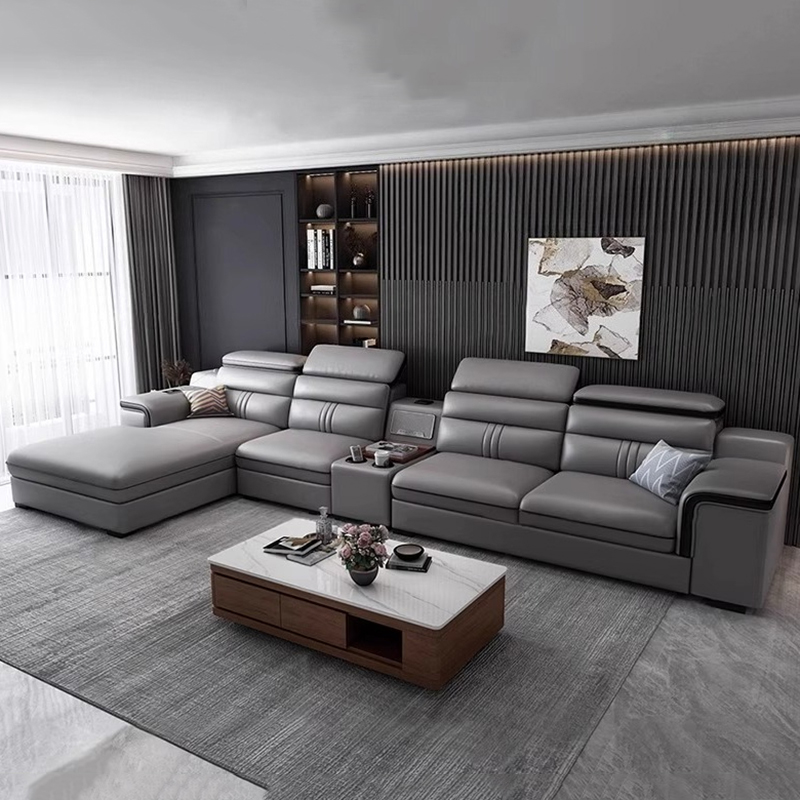 럭셔리 이탈리아 소형 아파트 소파 다기능 리클라이너 시 - Home Cinema Room Design 리뷰 및 가격