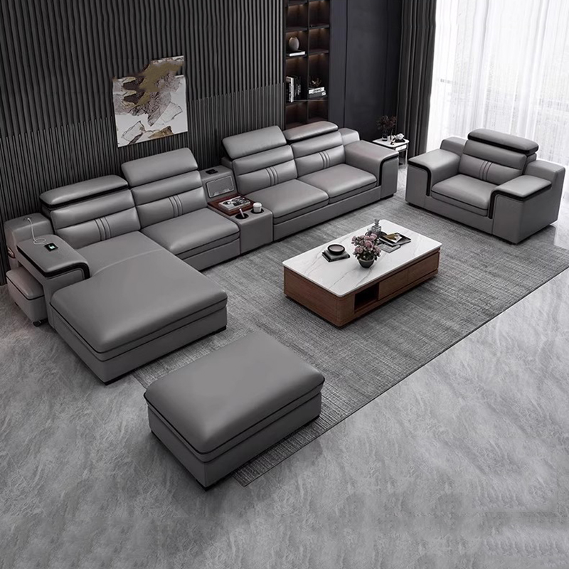 럭셔리 이탈리아 소형 아파트 소파 다기능 리클라이너 시 - Home Cinema Room Design 리뷰 및 가격