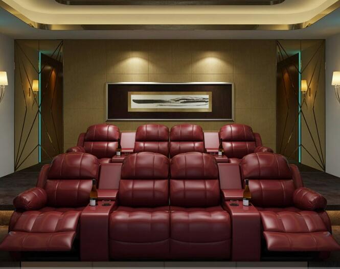 공장 맞춤형 홈 시어터 리클라이너 소파 가죽 시네마 전 - Home Cinema Lounge 리뷰 및 가격