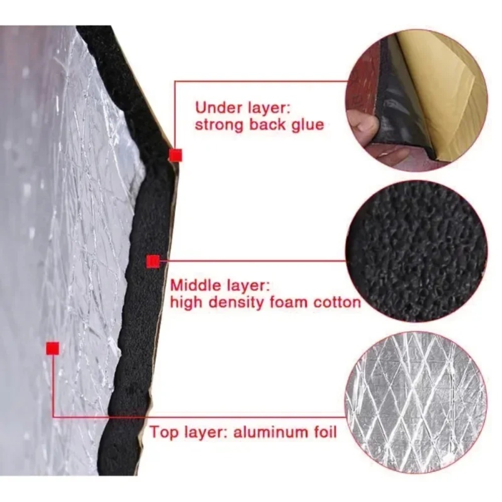 초두꺼운 20mm 자동차 방음 매트 50x100cm 알 - Acoustic Foam Panel 리뷰 및 가격
