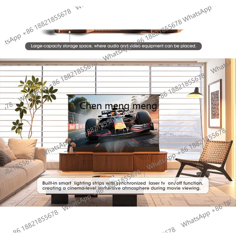 원목 자동 리프팅 스크린 일체형 레이저 TV 캐비닛 1 - Home Cinema Tv Screen 리뷰 및 가격